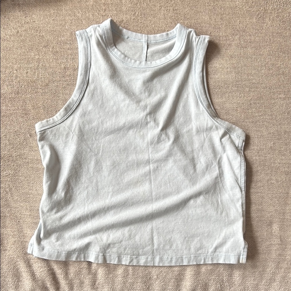 White Sleeveless Top